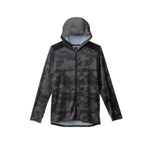 ダイワ  DE-6221 アイスドライ フルジップフーディーラッシュガード グリーンカモ XL ウェア