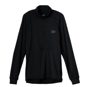【特価】ダイワ 防寒服インナー DE-9021 アクティブハーフジップウォームシャツ ブラック 3XL｜casting