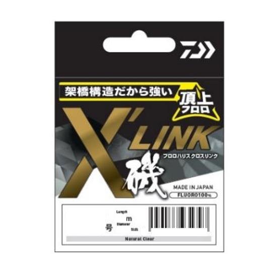 【ネコポス対象品】ダイワ ハリス フロロハリス X'LINK ナチュラルクリア 1.25号-50m