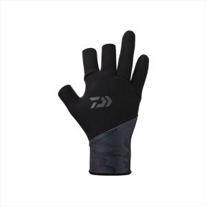 ダイワ 防寒手袋 DG-7622W ベルトレス防寒グローブ3本カット ネイビーカモ L