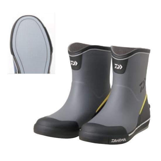 ダイワ DB-2412 ショートネオデッキブーツ グレー L(25.5-26.0cm)