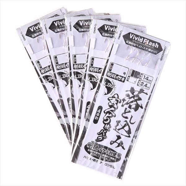 ダイワ 仕掛け 落とし込み仕掛けLBG 玄人5枚パック GEI4本 針12号 ハリス18号 幹糸18...