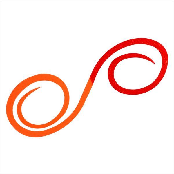 ダイワ タイラバ 鯛ラバ 紅牙シリコンネクタイ 3Dやり過ぎツインカーリー 紅牙オレンジ+レッドラメ