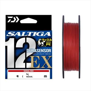 ダイワ PEライン UVF ソルティガデュラセンサー×12EX+Si3 シグナルレッド 10号-300m(qh)｜casting