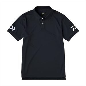 ダイワ ウェア DE-7925 半袖ポロシャツ ブラック×ホワイト XL｜釣具のキャスティング ヤフー店