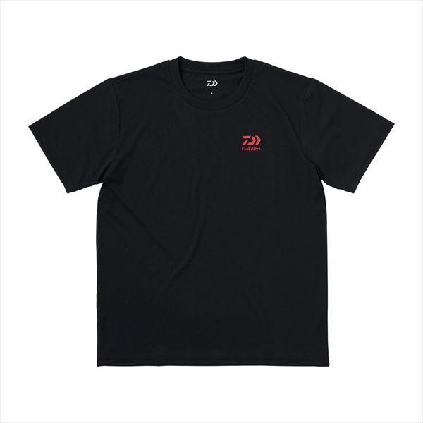 ダイワ ウェア DE-8625 ショートスリーブ スモールロゴTシャツ ブラック S