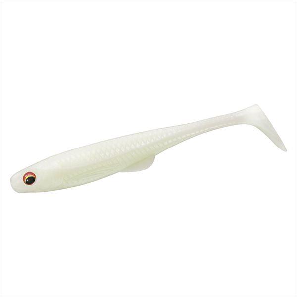 【ネコポス対象品】ダイワ ワーム フラットジャンキー ダックフィンシャッド 3.5 グローホワイト