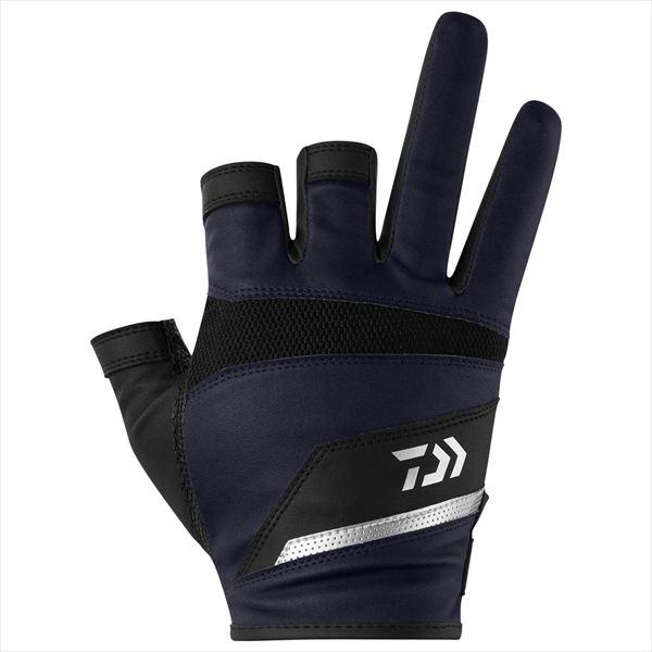 ダイワ 手袋 DG-2226 ロックショアメッシュグローブ 3本カット ネイビー L