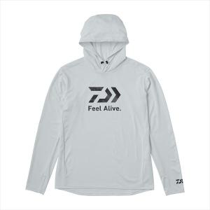 ダイワ ウェア DE-3525 Feel Alive ドライフーディー ライトグレー WL｜釣具のキャスティング ヤフー店