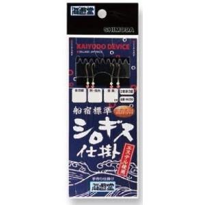 【ネコポス対象品】下田漁具 船宿標準シロギス仕掛流線金6-0.8 仕掛け