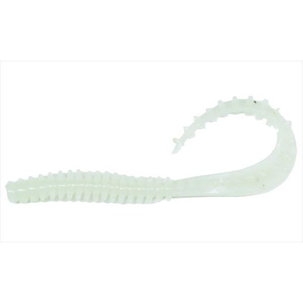 クレイジーオーシャン タイラバ 鯛ラバ 海毛虫カーリー 2.8インチ #1グローホワイト