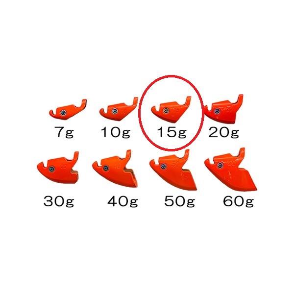 クレイジーオーシャン オモリ オーシャンシンカーV 15g #01 オレンジ