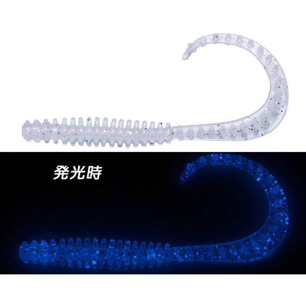 クレイジーオーシャン ワーム 海毛虫カーリー 2.8インチ #17 シラス星