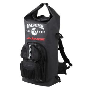 オレンジブルー MZ×AIMS ウォータープルーフバックパック ブラック 70L タックルバッグ