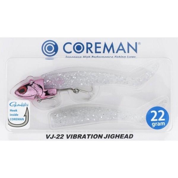 【ネコポス対象品】コアマン　ＶＪ−２２　バイブレーションＪＨ　０６４　ピンクヘッド／ケイムラパール ...