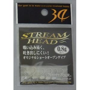 【ネコポス対象品】サーティフォー ストリームヘッド Stream head 1.0g ジグヘッド(qh)｜casting