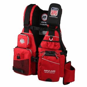 mazume ライフジャケット MZX タイドマニアライフジャケット レッド MZXLJ-089