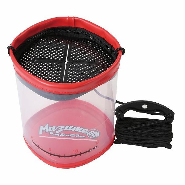 mazume バケツ mazume 観察デキル水クミバケツII レッド MZAS-622