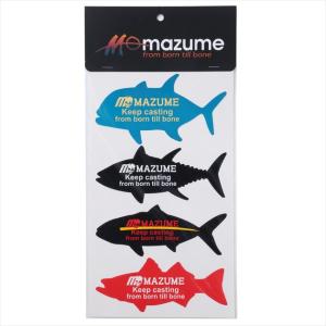 オレンジブルー MZAS-662 mazume ステッカー 4Fish 4枚セットの商品画像