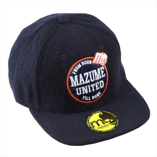 オレンジブルー 防寒帽子 MZCP-659 mazume FLAT CAP ウール 2 ネイビー フ...