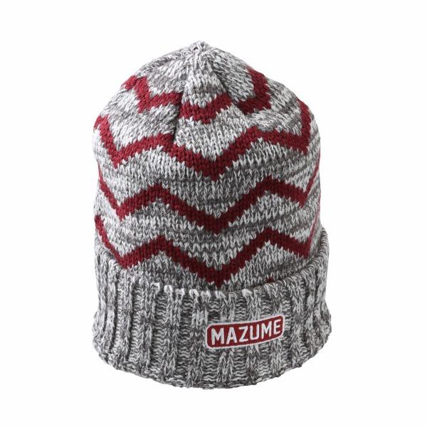 【爆買】マズメ 防寒帽子 ジャガードワッチ バーガンディ フリー