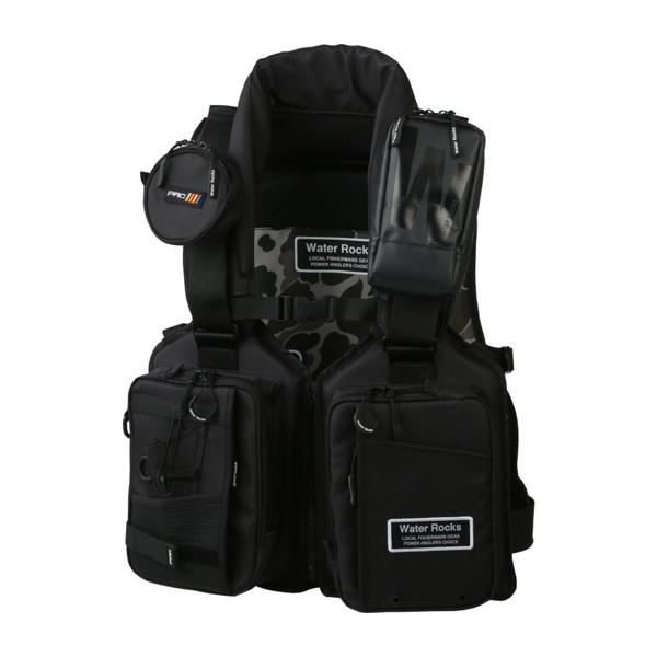 オレンジブルー ライフジャケット WRLV-3155 WR タイダルライフベスト ブラック フリー