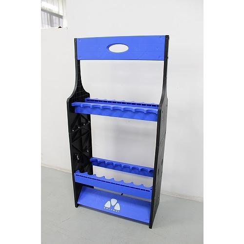 SOLTOOL 竿立て ロッドスタンドST (16本) ブラック×ネイビー