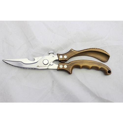 【爆買】SOLTOOL ラインカッター WUO-SCISSORS(魚シザース)DX ウッドブラウン