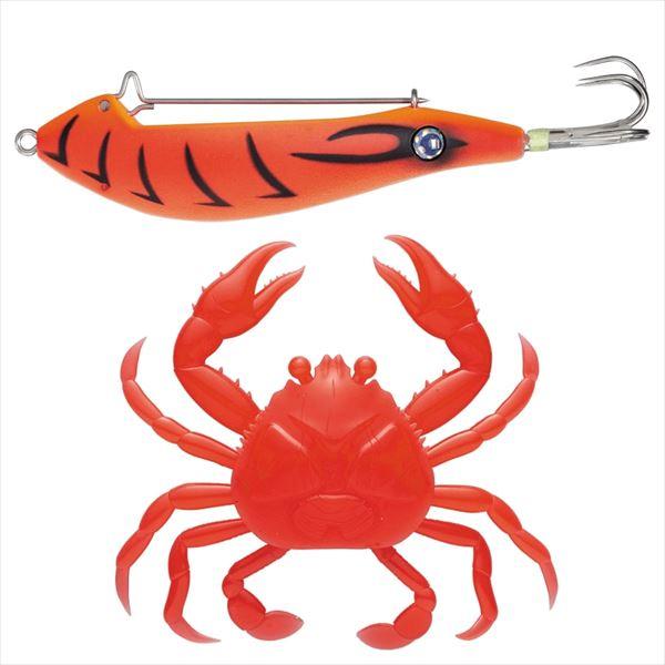 メジャークラフト 仕掛け ぷりぷりタコクラブ TACO-CRAB #001赤エビ(夜光)《ケイムラレ...