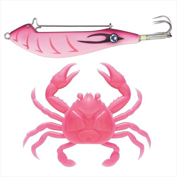 メジャークラフト 仕掛け ぷりぷりタコクラブ TACO-CRAB #004 ピンクエビ(夜光)《ケイ...