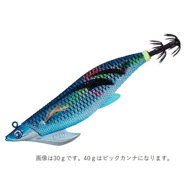 メジャークラフト エギ 餌木蔵ベイトフェザーTR 3.5号 40g ビッグカンナ #3 ブルー夜光マ...