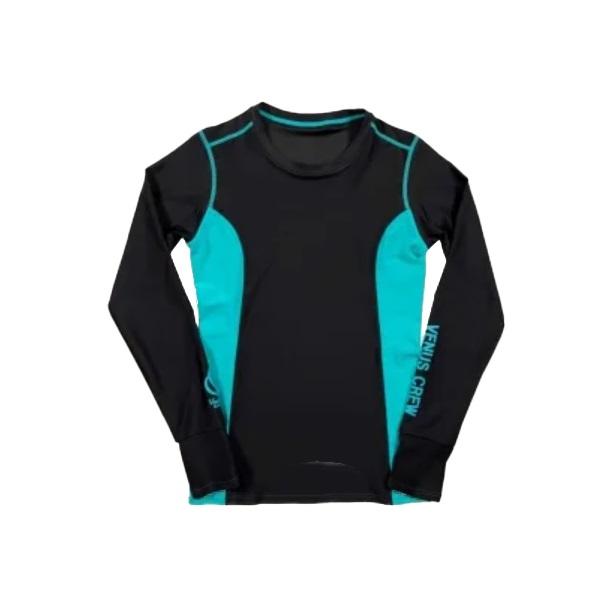 ビーナスクルー インナー VenusCrew ラッシュガード ブラック×エメラルドグリーン M