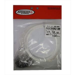 下田漁具 ハリス付 ムツ針下田型 針17号-ハリス12号 100入 針