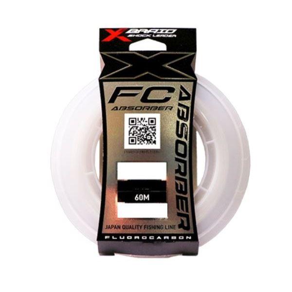 【ネコポス対象品】ヨツアミ Xブレイド FC アブソーバー 60m 30LB 8号 リーダー