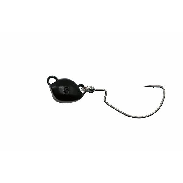 【ネコポス対象品】一誠(イッセイ) 海太郎 根魚玉ブラック 10g #2/0 ジグヘッド