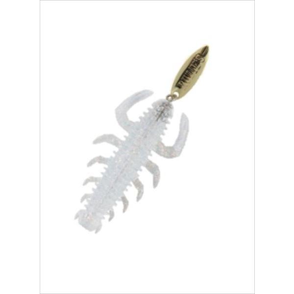 【ネコポス対象品】ルーディーズ ワーム ハタ喰い・蟲 2.8インチ クリアホロ