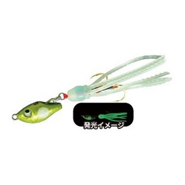 【ネコポス対象品】ルーディーズ メタルジグ 魚子チク 3.0g チャートスポットグロー