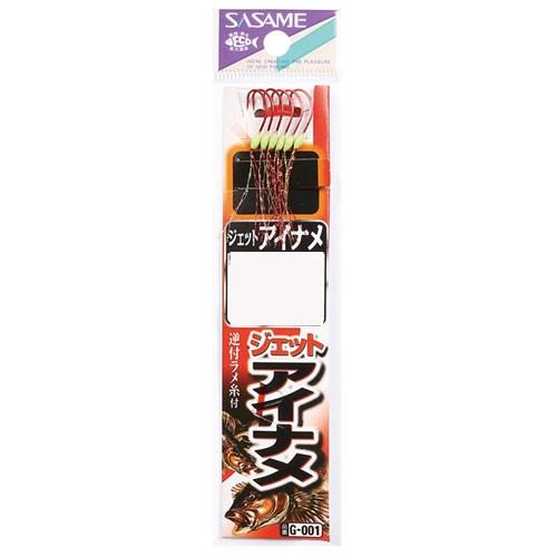 【ネコポス対象品】ＳＡＳＡＭＥ　Ｇ−００１　ジェットアイナメ糸付１６−５ 針