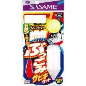 ささき　5枚セット ささめ針 S-500 ぶっこみサビキセット 8号 【仕掛け】 : エビススリー