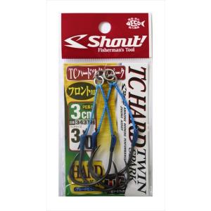 【爆買】【ネコポス対象品】シャウト! TCハードツインスパーク 3cm 3/0 アシストフック