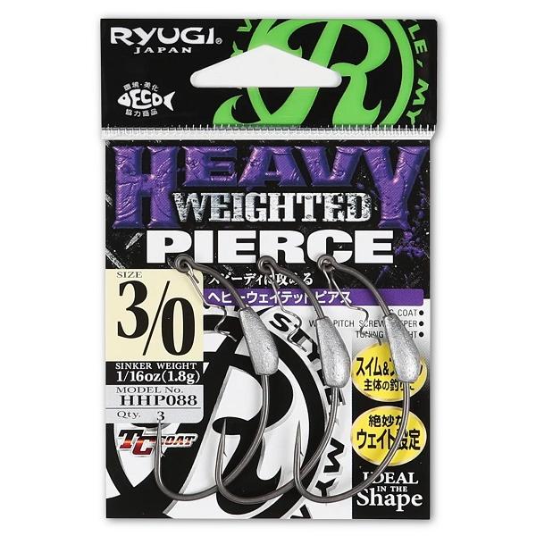 【ネコポス対象品】リューギ ヘビーウェイテッドピアス HHP088 TCブラック 3/0(3) ワー...