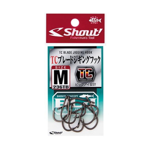 【ネコポス対象品】シャウト シングルフック 236TB TCブレードジギングフック M