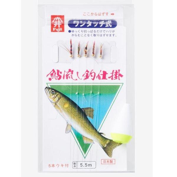 ヴァンフック VA-005 7本(三角瀬ウキ) 鮎流し釣り毛鈎