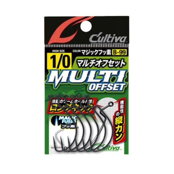 【ネコポス対象品】オーナー マルチオフセットフック 1/0 ワームフック