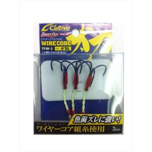 オーナー　カルティバ　ＴＦＷ−３　ワイヤーコア太刀３本　１６ ルアーフック