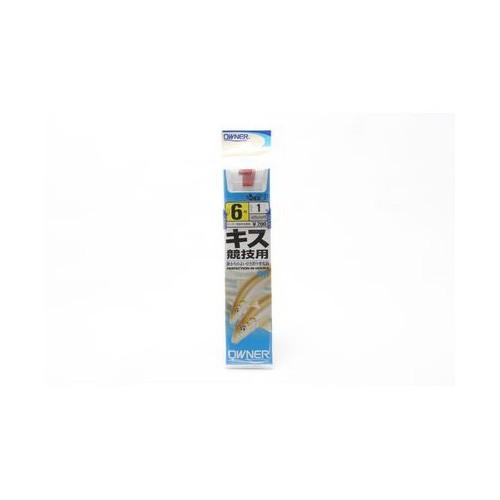 【ネコポス対象品】オーナー OHキス競技用(糸付) 赤 6号-1 20145 針