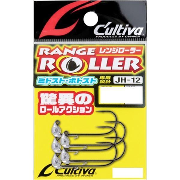 【ネコポス対象品】オーナー・カルティバ ジグヘッド JH-12 レンジローラー 1.8g-#1/0