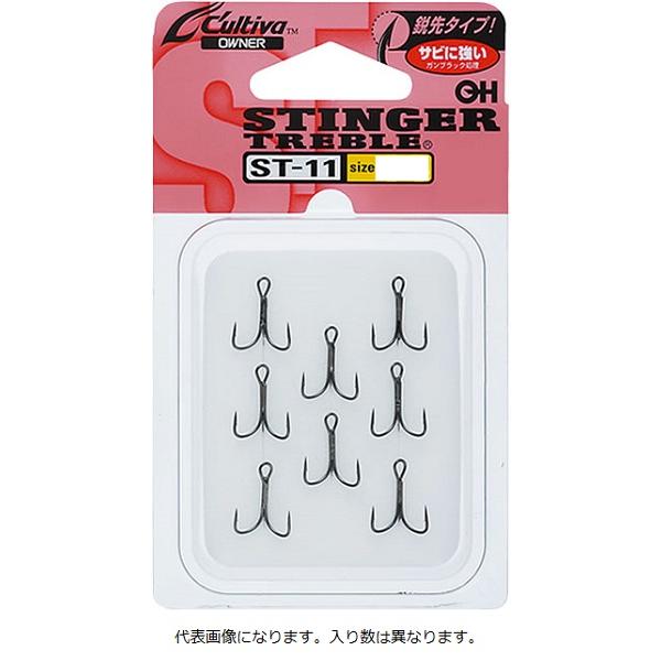 【ネコポス対象品】オーナー　カルティバ　ＳＴ−１１　スティンガートリプル　８ トリプルフック