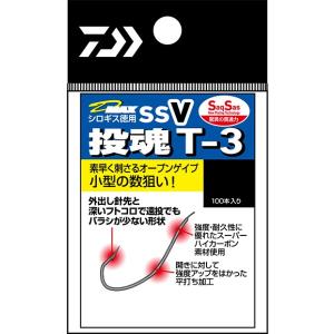 【ネコポス対象品】ダイワ (バラ針)DーMAX シロギス 徳用 SSV 投魂 Tー3 6号 針