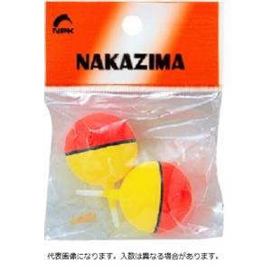 ナカジマ 蛍光玉ウキ 10号(ヘッダー2ケ入リ)
